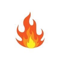 fire logo icon design template vector