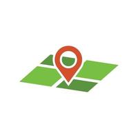 location pin icon design template vector