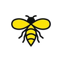 bee logo icon design template vector