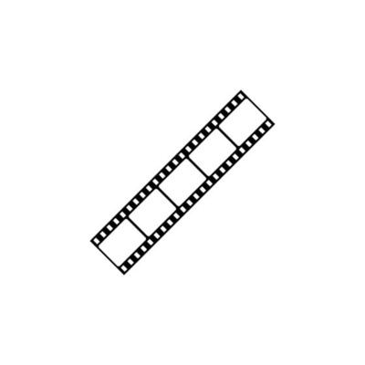 film strip icon design template vector