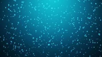 bolhas de água subindo explodindo bela vista do mar subaquático vista natural.