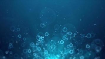 waterbellen die opstijgen exploderen prachtige onderwater zeescène weergave natuurlijk. video