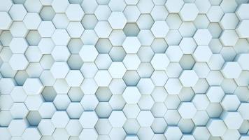 Random waving motion abstract background from hexagon geometric surface loop