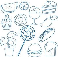 Doodle sketch design set vector