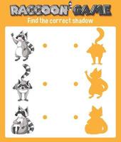 Worksheet design with matching shadow vector