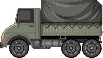 Military vehicle on white background vector