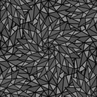 fondo transparente de vector gris abstracto con estrellas geométricas complejas en forma de caleidoscopio