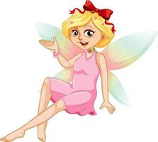 Beauty fairy on a white background vector