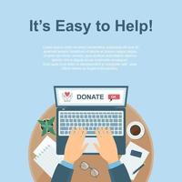 Donations background 2 vector