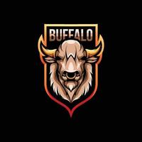 Buffalo Mascot Logo Design vector