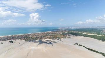 Beautiful aerial image of dunes photo