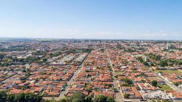 Sao Paulo, Brazil, May 2019 - Aerial view of the Pirassununga city photo