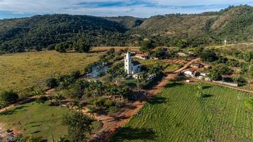 Aerial view of a Brazilian town photo