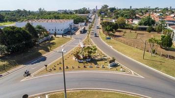 Sao Paulo, Brazil, May 2019 - Aerial view of the Pirassununga city photo