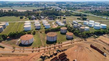 Sao Paulo, Brazil, May 2019 - Aerial view of the Pirassununga city photo