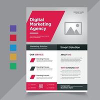Modern business marketing brochure flyer design templates vector