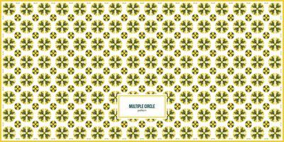 multiple yellow cilrcle pattern with 2 different size vector