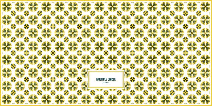 multiple yellow cilrcle pattern with 2 different size vector