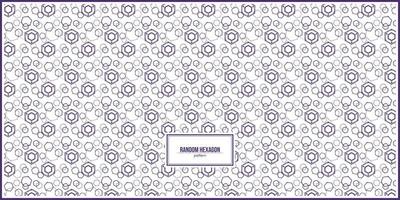 hexagon pattern with random size vector