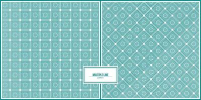 rectangle and circle filled by multiple line pattern vector