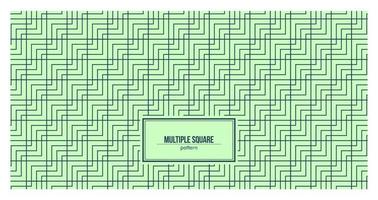 pattern with multiple squares which looks like a zigzag shape vector