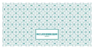 multi layer bending square pattern vector