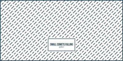 interminable patrón de caída de pequeños cometas vector