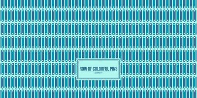 row of colorful pins pattern vector