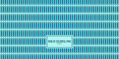 row of colorful pins pattern vector