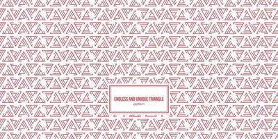 endless and unique triangle shape pattern vector
