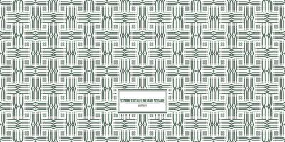 symmetrical line and small square pattern vector