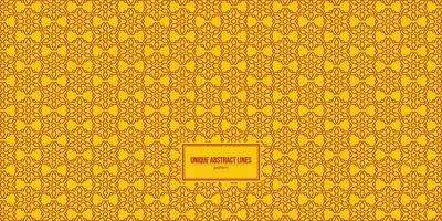 unique abstract hex line art pattern vector