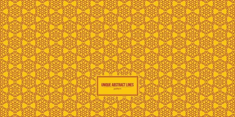 unique abstract hex line art pattern