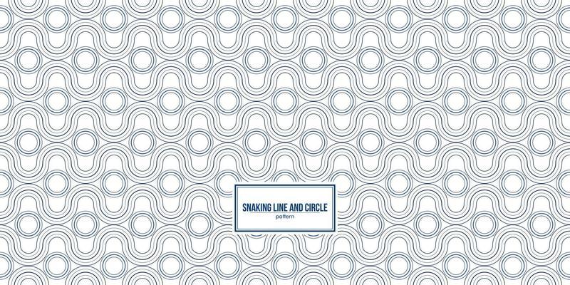 multiple snaking line and circle pattern
