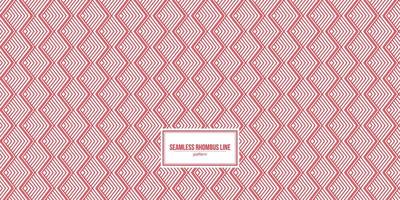 red rhombus line pattern vector