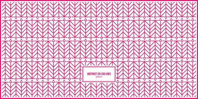 unique zig-zag pink line pattern with small triangle vector
