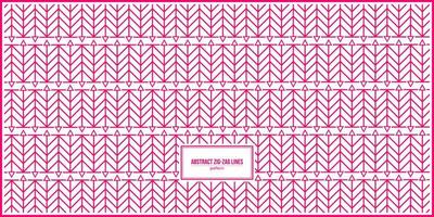 unique zig-zag pink line pattern with small triangle vector