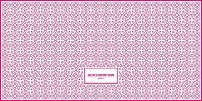 infinito patrón de forma de resta rosa múltiple. vector
