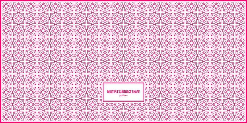 endless multiple pink subtract shape pattern.