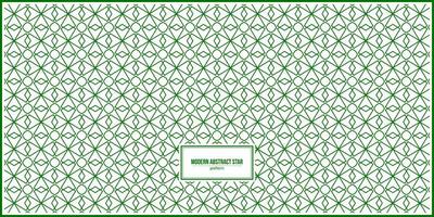 modern green abstract star shape pattern vector