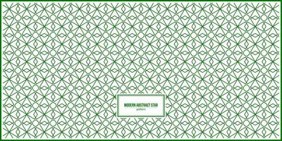 modern green abstract star shape pattern vector