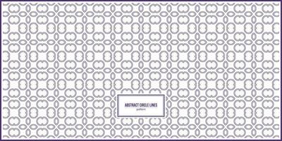 abstract purple circle and flowers pattern vector