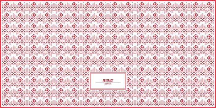 abstract pattern of red rhombus and circle vector