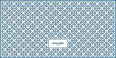 abstract rhombus pattern with arabic style vector