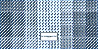 simple square glass sparkle pattern vector