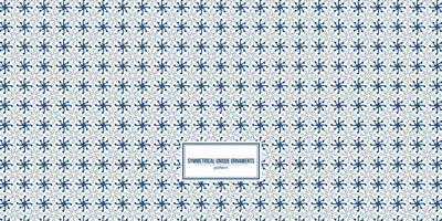 symmetrical unique ornaments pattern for vintage background vector