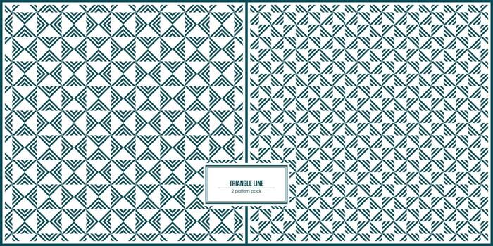 two pack pattern of multiple triangle lines vector