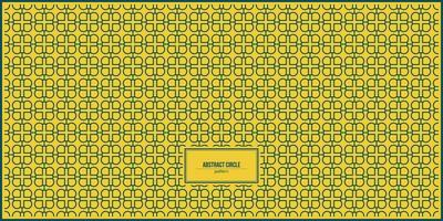 abstract circle pattern with bright yellow background vector
