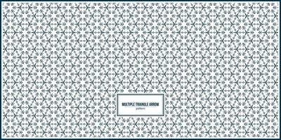 multiple triangle made by arrow pattern vector