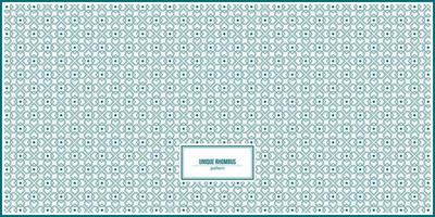 unique symmetrical rhombus shape pattern vector